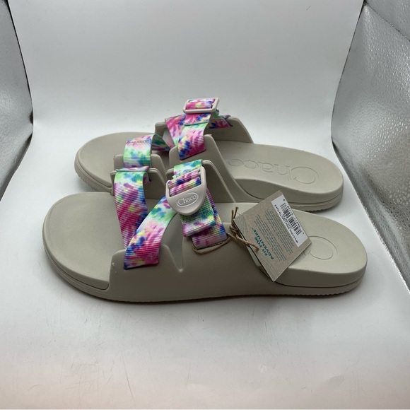 NEW! Chaco chillos slide tie dye sandals women’s 9 - Picture 1 of 9
